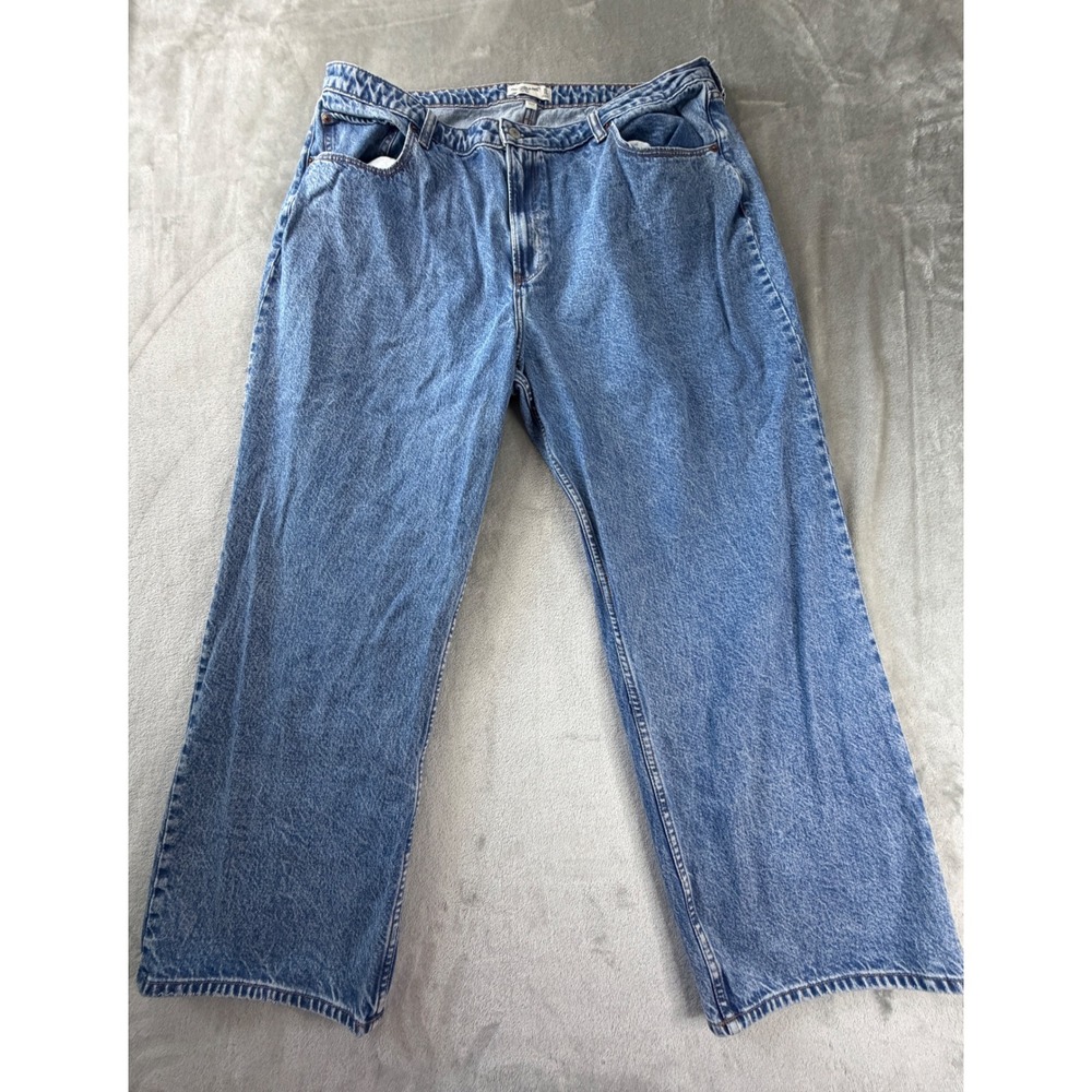 Abercrombie & Fitch The Loose High Rise Jeans Women 35/20S Blue Curve Love